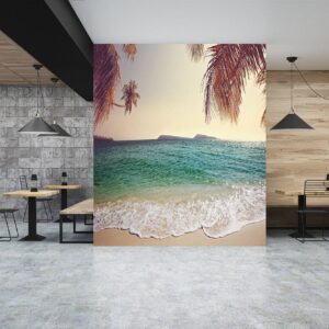 Relaxing Beach & Sea View View Wallpaper Photo Wall Mural Wall UV Print Decal Wall Art Décor