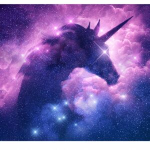 Unicorn in the Stars Table Wrap Sticker Laminated Vinyl Cover Self-Adhesive for Desk and Tables