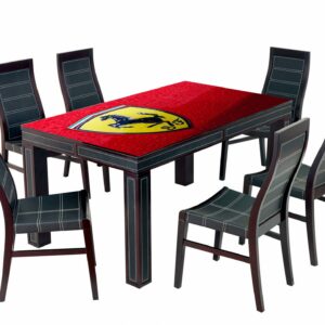 Ferrari Logo Car Table Wrap Sticker Laminated Vinyl Cover Self-Adhesive for Desk and Tables