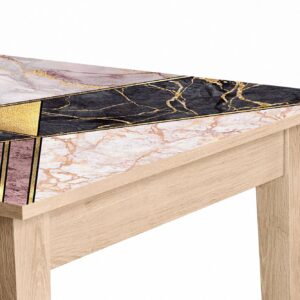 Creative Textures of Marble Table Wrap Sticker Laminated Vinyl Cover Self-Adhesive for Desk and Tables