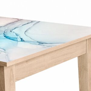 Marble Style Table Wrap Sticker Laminated Vinyl Cover Self-Adhesive for Desk and Tables