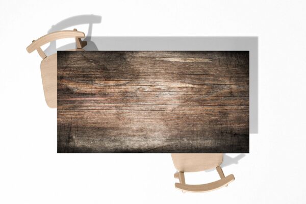 Dark Wood Texture Table Wrap Sticker Laminated Vinyl Cover Self-Adhesive for Desk and Tables