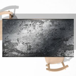 Grey Concrete Stone Table Wrap Sticker Laminated Vinyl Cover Self-Adhesive for Desk and Tables