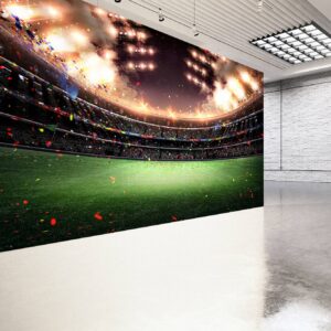 3D Sport Colourful Stadium Wallpaper Photo Wall Mural Wall UV Print Decal Wall Art Décor