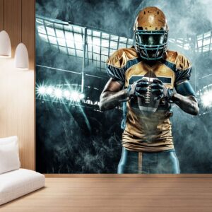 Rugby Player with Ball Wallpaper Photo Wall Mural Wall UV Print Decal Wall Art Décor