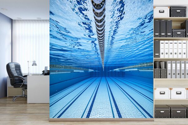 Swimming Pool Underwater View Wallpaper Photo Wall Mural Wall UV Print Decal Wall Art Décor