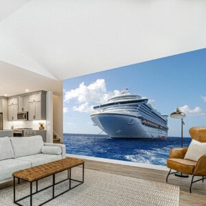 Cruise Ship Wallpaper Photo Wall Mural Wall UV Print Decal Wall Art Décor