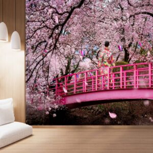 Bloom Season in Japan Wallpaper Photo Wall Mural Wall UV Print Decal Wall Art Décor