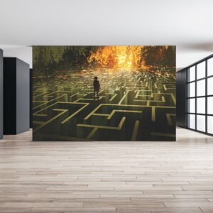 Game Maze Wallpaper Photo Wall Mural Wall UV Print Decal Wall Art Décor