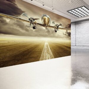 Plane in the Clouds Wallpaper Photo Wall Mural Wall UV Print Decal Wall Art Décor