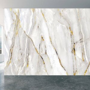White Marble Wallpaper - Peel and Stick Wallpaper, Living Room Wall Mural, Marble Wall Design, Wall Decor, Removable Wallpaper