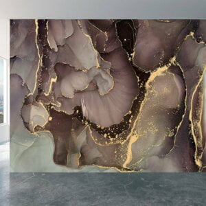 Dark Brown Marble Wallpaper - Peel and Stick Wallpaper, Living Room Wall Art, Marble Wall Design, Wall Decoration, Removable Wallpaper