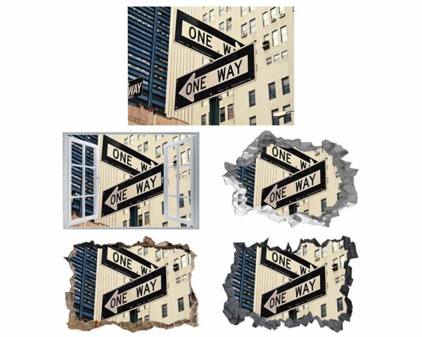 New York Wall Sticker - Self Adhesive Wall Sticker, City Landscape Art, Wall Decoration, Removable Vinyl, Easy To Install