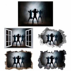 Dance Wall Sticker - Self Adhesive Wall Sticker, Vinyl Wall Sticker, Dance Wall Art, Wall Decor Home, Bedroom Wall Sticker, Removable Wall Sticker, Easy to Apply