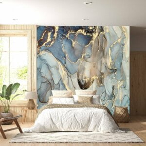 Light Gray Marble Background- Vinyl Wallpaper, Luxurious Wallpaper, Marble Wall Design, Wall Decor, Removable Wallpaper