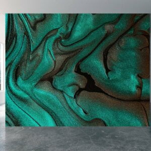 Dark Green Marble Wallpaper - Peel and Stick Wallpaper, Living Room Wall Mural, Marble Wall Design, Wall Decor, Removable Wallpaper