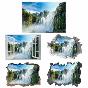 Waterfall Wall Sticker - Peel and Stick Wall Decal, Landscape Wall Sticker, Vinyl Wall Decal, Wall Decor for Bedroom, Easy To apply, Wall Decor, Living Room Wall Sticker