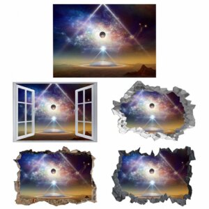 Spaceship Wall Decal - Space Wall Décor - Easy to Apply and Remove - Ideal for Room Décor