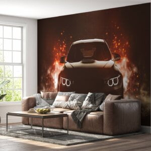 Sleek supercar design on canvas wall art