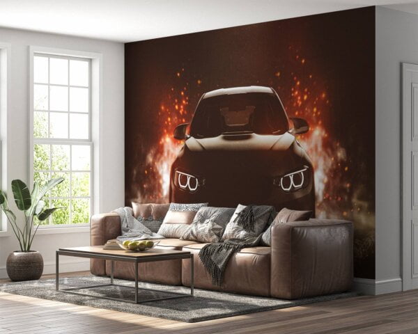 Sleek supercar design on canvas wall art