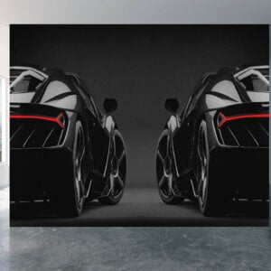 Teenager room transformed with supercar wall art