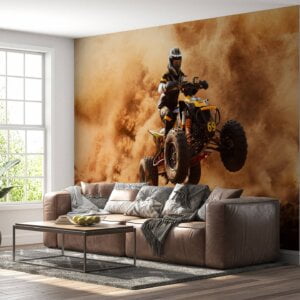 Office space adorned with quad offroad mural